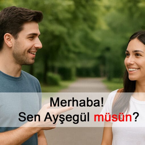 Merhaba! Sen Ayşegül müsün?