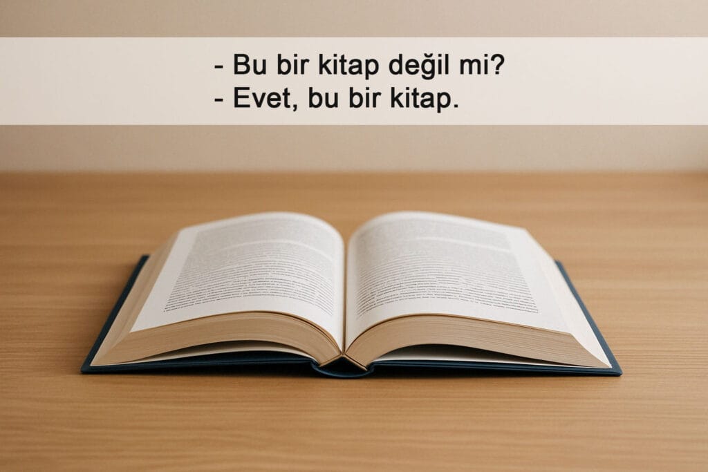 Еvet, bu bir kitap.
