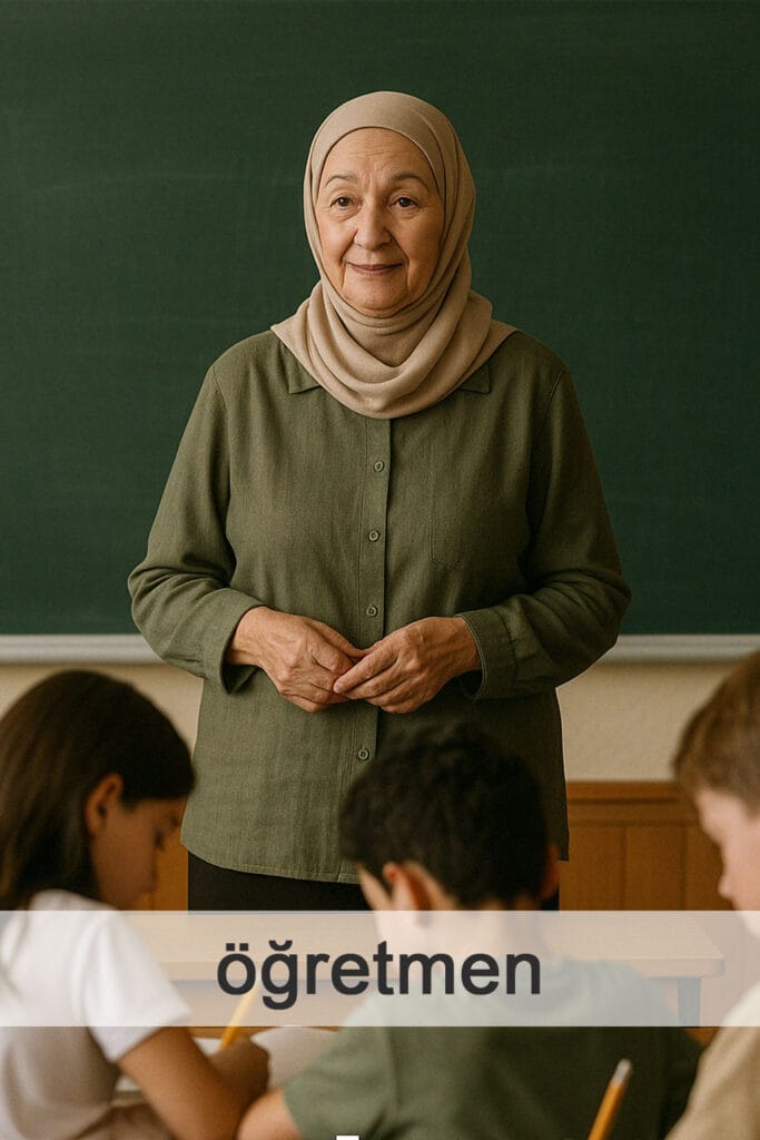 öğretmen — учитель