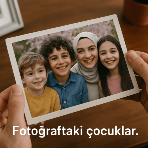 Fotoğraftaki çocuklar. - Дети, которые на фотографии.