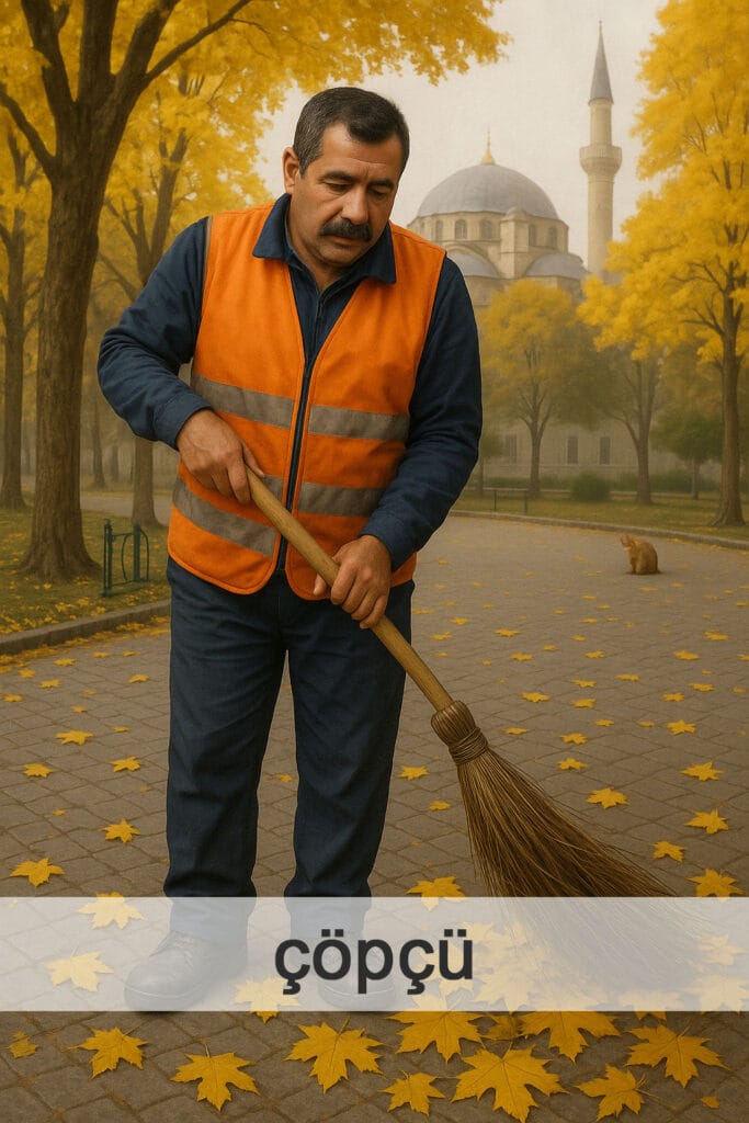 çöpçü - дворник, уличный уборщик