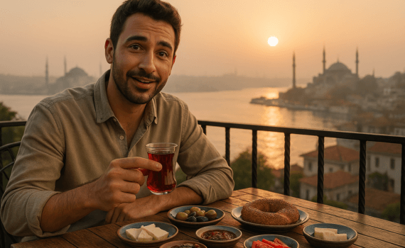 Sabah kahve içer misin? — Ты пьёшь кофе по утрам?