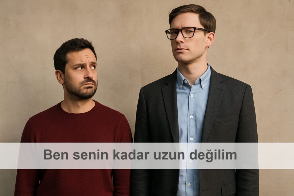 Ben senin kadar uzun değilim