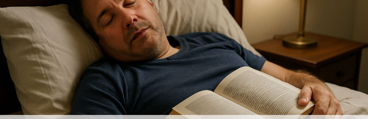 Kitap okuya okuya uyumuşum