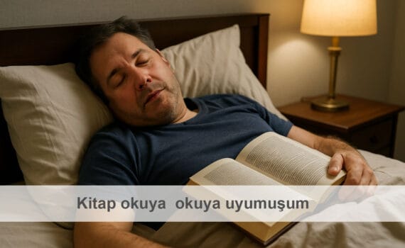 Kitap okuya okuya uyumuşum
