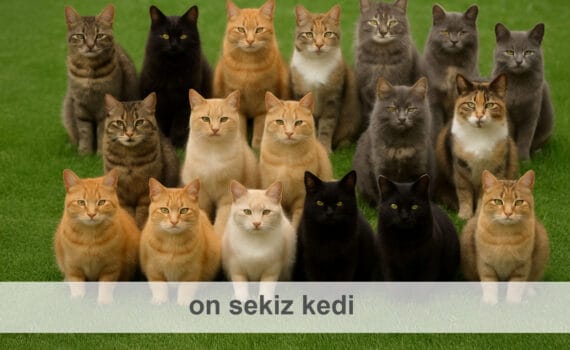 on sekiz kedi