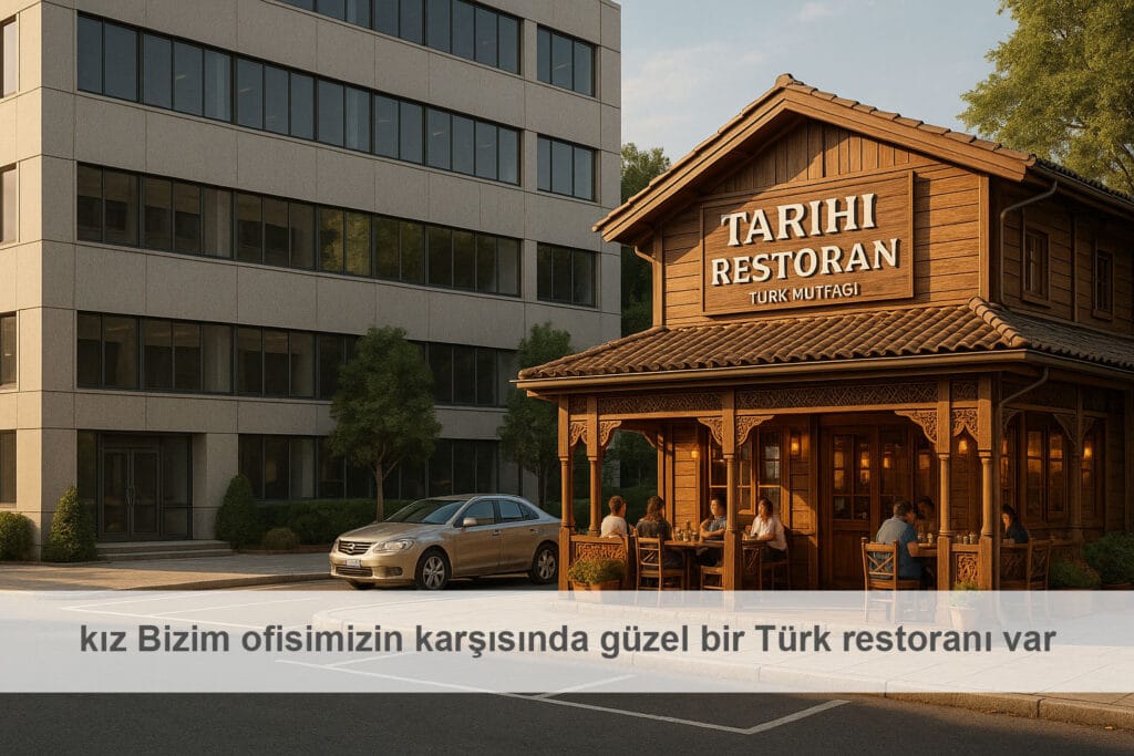 Bizim ofisimizin karşısında güzel bir Türk restoranı var