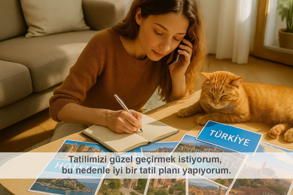 Tatilimizi güzel geçirmek istiyorum, bu nedenle iyi bir tatil planı yapıyorum.