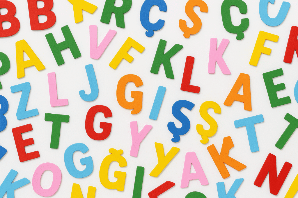 TURKISH LANGUAGE AND ALPHABET visual data 8